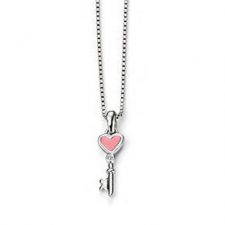 key heart childrens jewellery