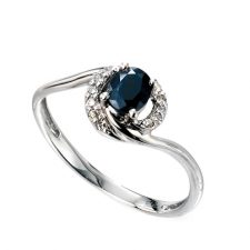 Sapphire and diamond ring